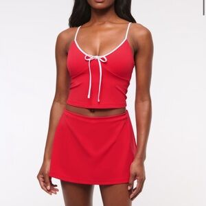 Abercrombie & Fitch Red Mini Skirt
YPB collection. 
Mid-rise. 
NWT